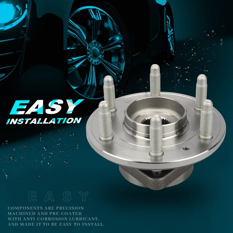 IRONTEK Front/Rear Wheel Hub and Bearing Assembly 513277 Compatible for Chevy 09-12 Traverse, for Buick 08-12 Enclave, for GMC 07-16 Acadia, for Saturn 07-10 Outlook, W/ABS 6 Lugs Wheel Hub 2 PCS - Image 4